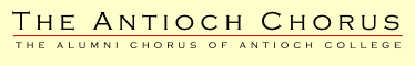 The Antioch Chorus | The Alumni Chorus of Antioch College
